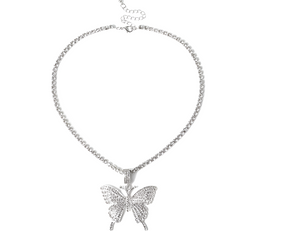 Teresa Butterfly Crystal Necklace